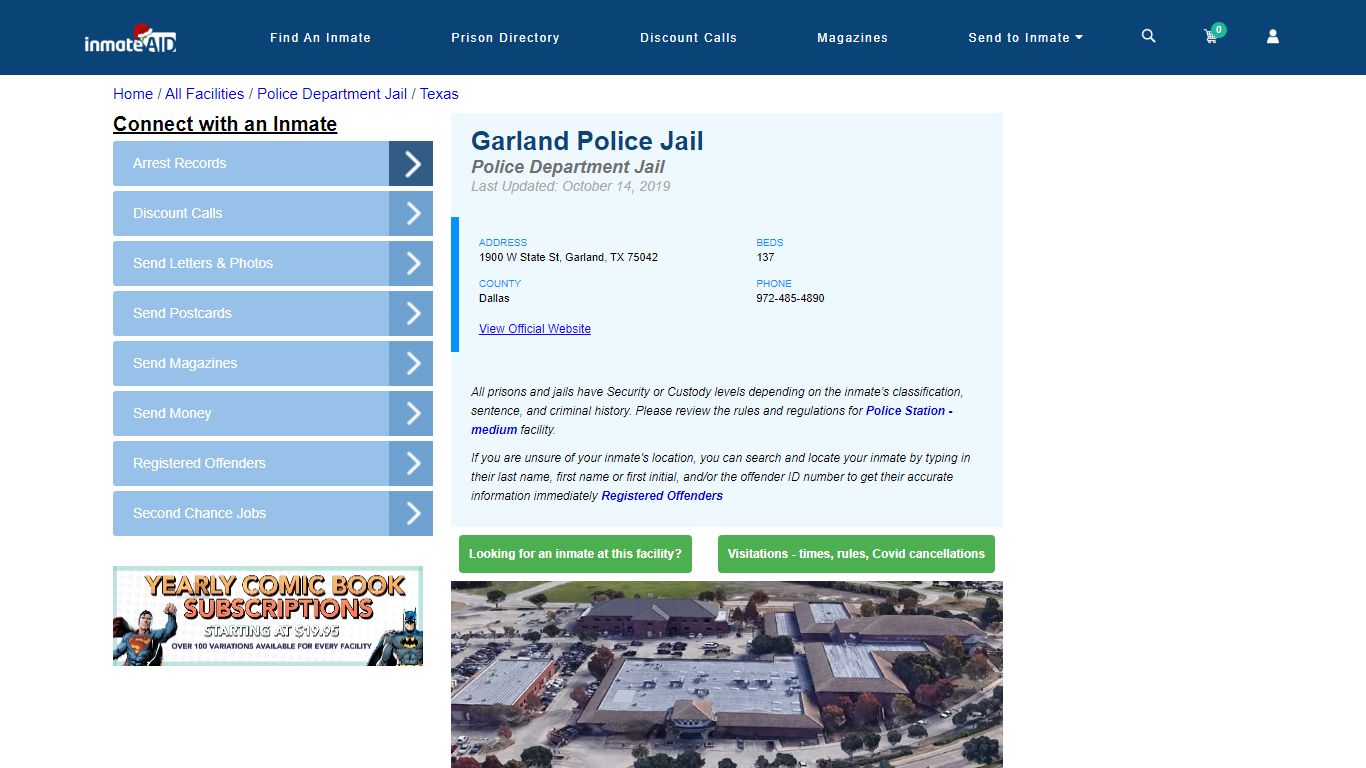 Garland Police Jail | Inmate Locator